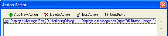Quick Dialog Finished Action